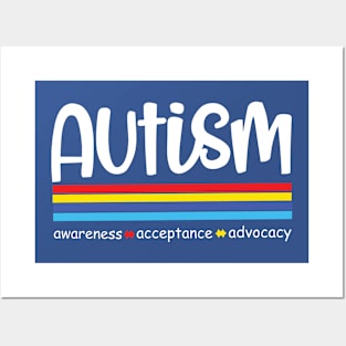 Autism Shirts Awareness In April We Wear Blue Posters and Art